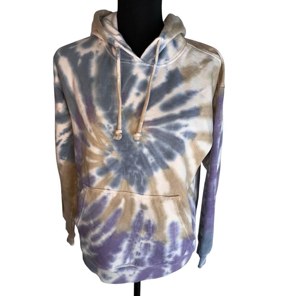 For the republic‎ size small pastel tie-dye kangaroo bohemian beach sweatshirt ￼